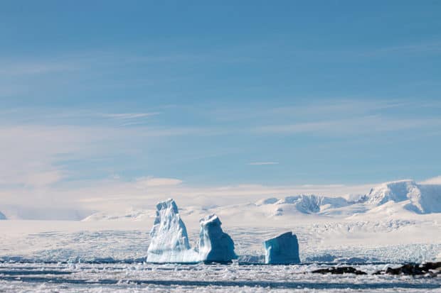 The pristine Mikkelson Harbor, Antarctica. Photo by Colin Heinrich