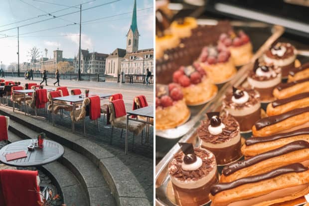 Zurich; treats at Cafe Sprüngli