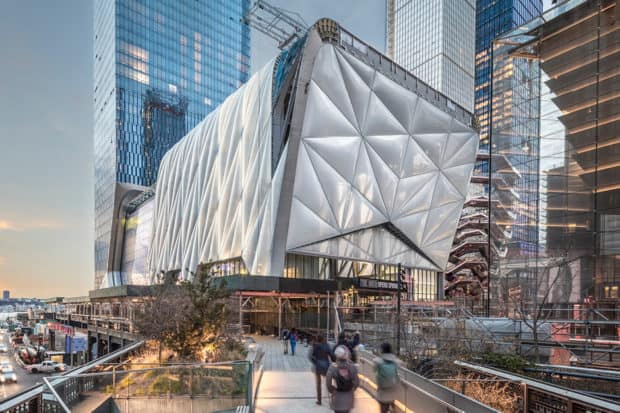 The Shed under construction on the High Line, New York City. Photo by Brett Beyer. Project Design Credit: Diller Scofidio + Renfro, Lead Architect, and Rockwell Group, Collaborating Architect.