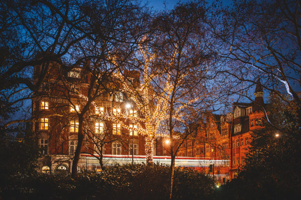 The exterior of the Belmond Hotel Cadogan