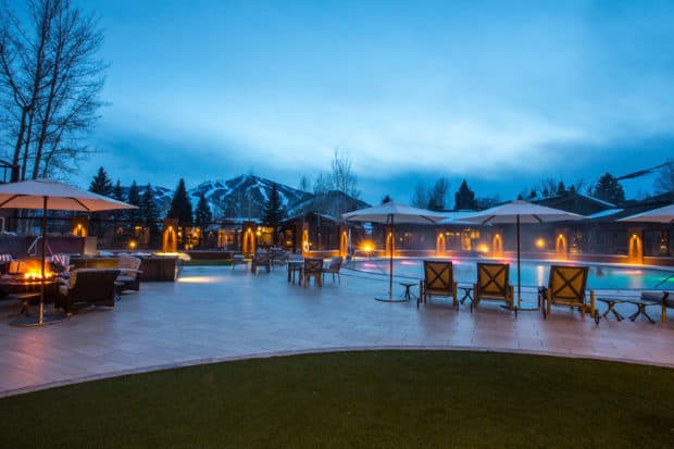 The pool at the Sun Valley Lodge. Courtesy Sun Valley Lodge, Idaho