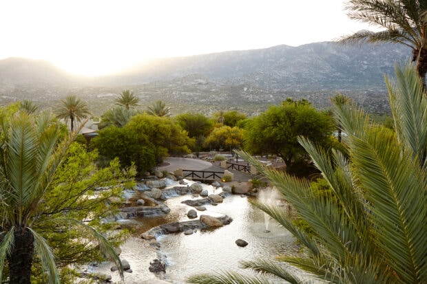 The pool at Miraval Arizona. Photo courtesy Miraval