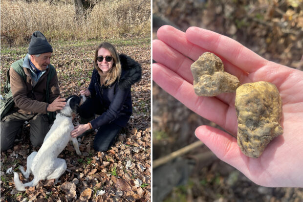 Indagare Global Experience Manager Kathryn Nathanson hunting for truffles in Piedmont this November