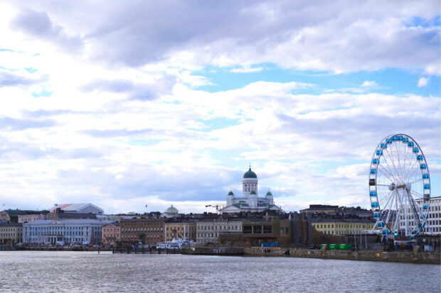 Helsinki Harbor, the Cathedral and the Ferris Wheel