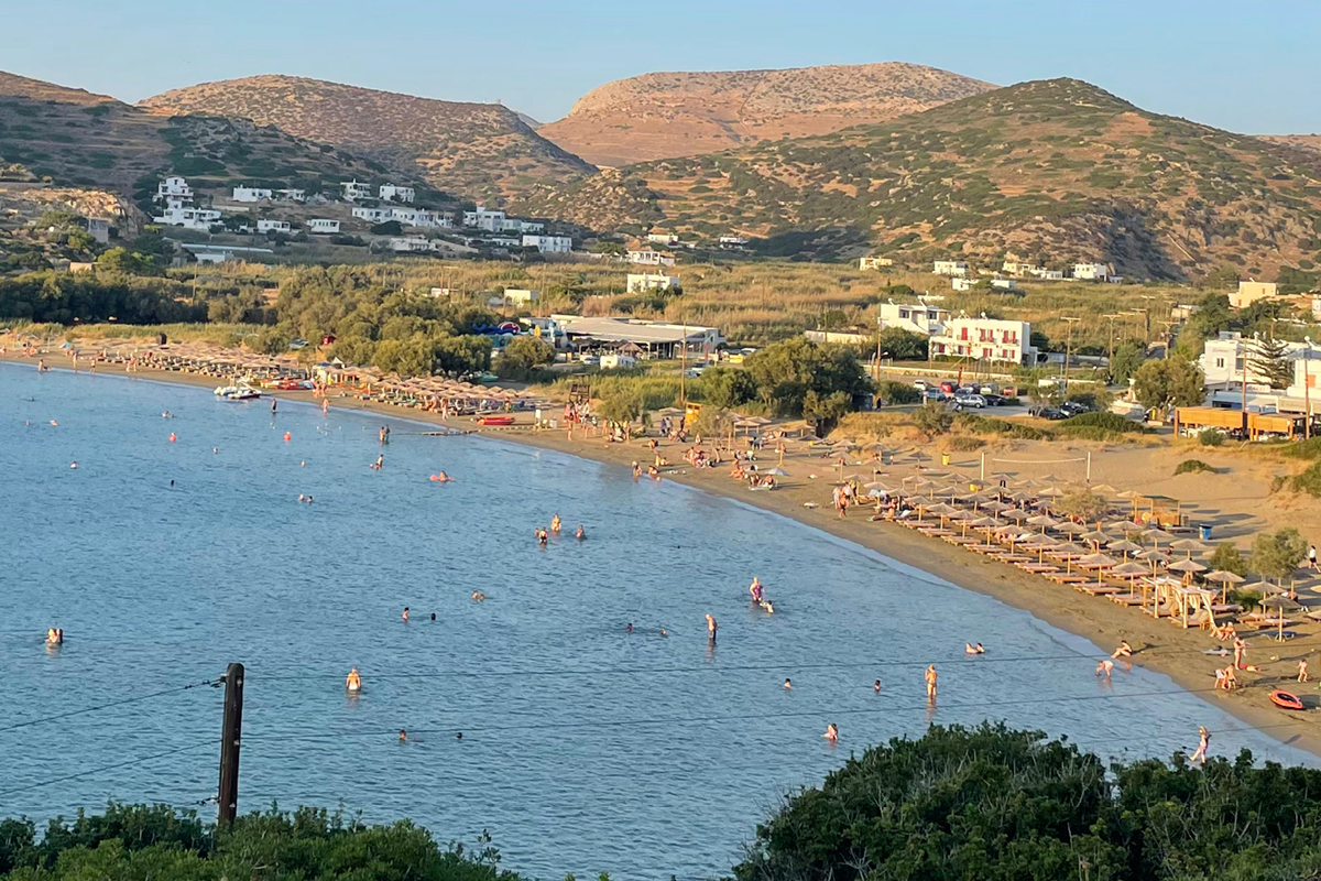 Galissas Beach from Above, Syros Greece