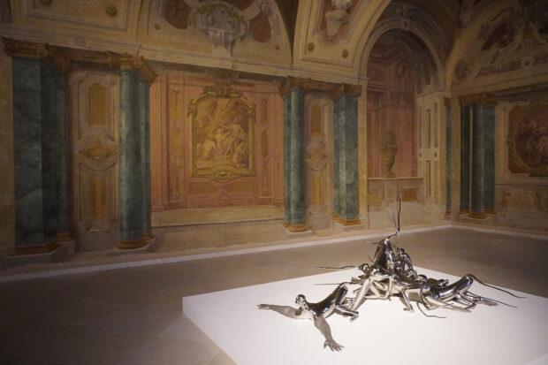 An art installation inside the Belvedere. Photo by Elizabeth Harvey