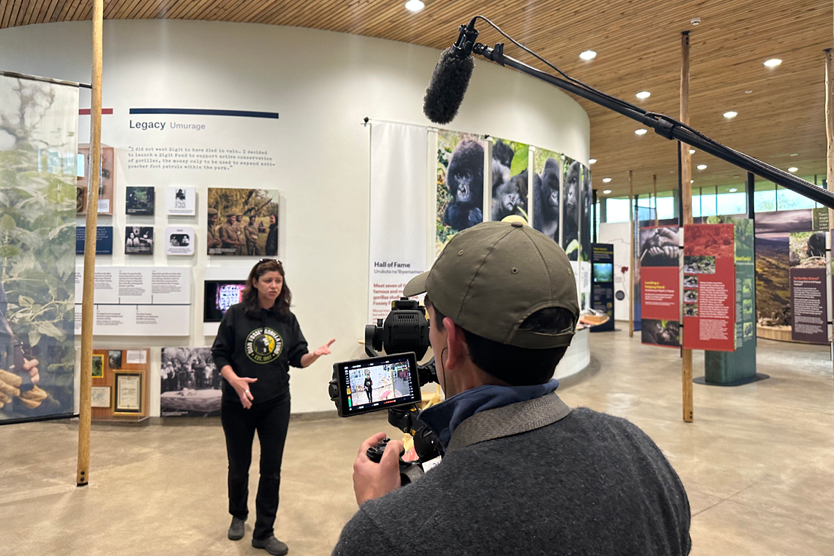 Tara Speaking during Dian Fossey Tour