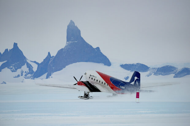 White Desert is committed to reducing their carbon footprint by pioneering the use of SAF in Antarctica. Courtesy White Desert Antarctica.