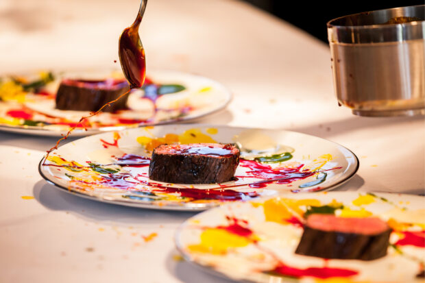 Dining at Casa Maria Luigia. Photo by Marco Poderi