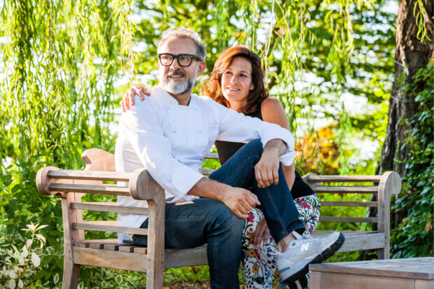 Massimo and Lara at Casa Maria Luigia. Photo by Marco Poderi