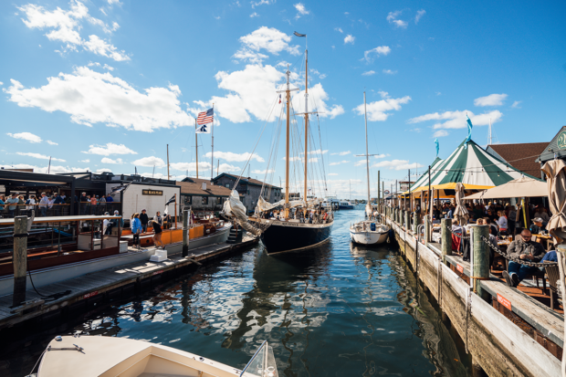 Bannister's Wharf in downtown Newport. Photo by Corey Favino, courtesy Discover Newport