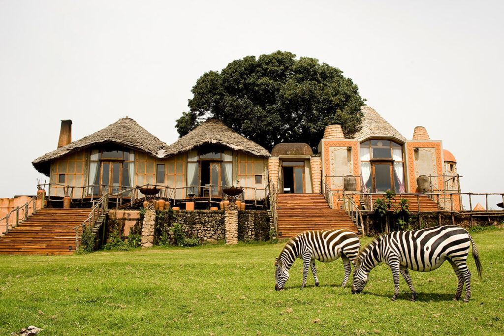 Crater Lodge with Zebras