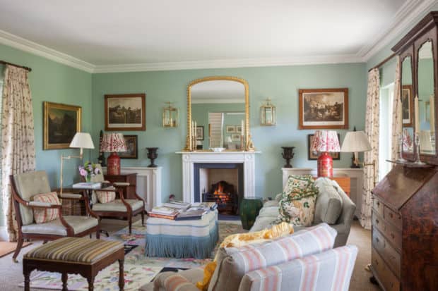 The sitting room of the new Gardener's Cottage. Courtesy Ballyfin.