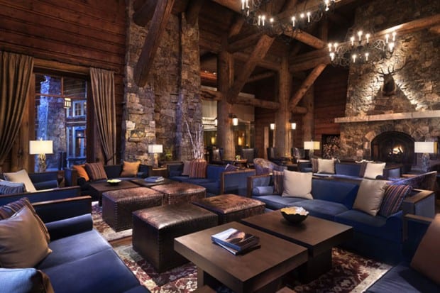 The lobby at the Ritz-Carlton Bachelor Gulch