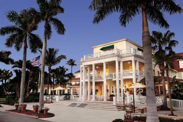 The main building. Courtesy Gasparilla Inn