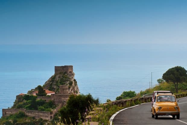 Driving in Sicily, Courtesy Grand Hotel Timeo