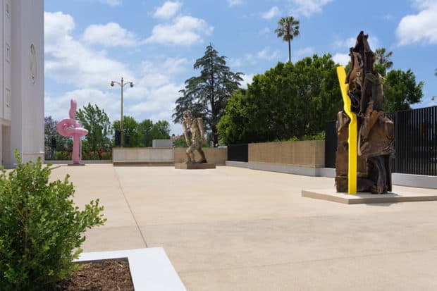 The Marciano Art Foundation courtyard.