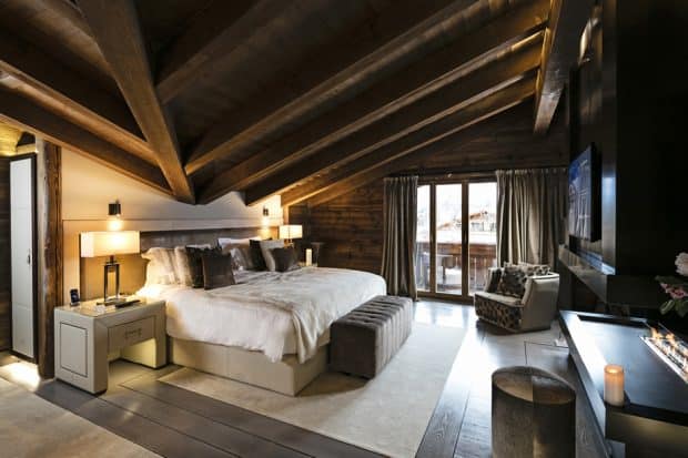 A suite at the Ultima Gstaad.