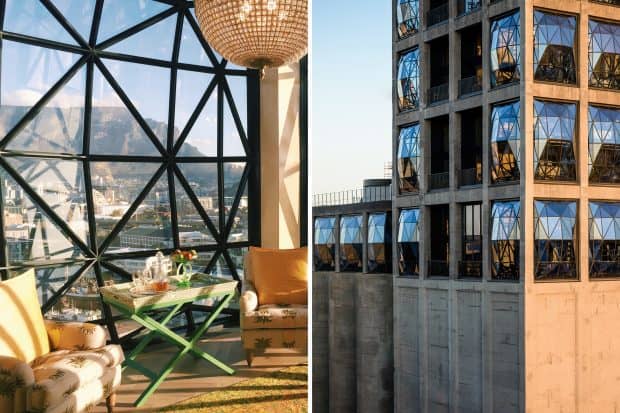 Silo Hotel interior and exterior in Cape Town South Africa